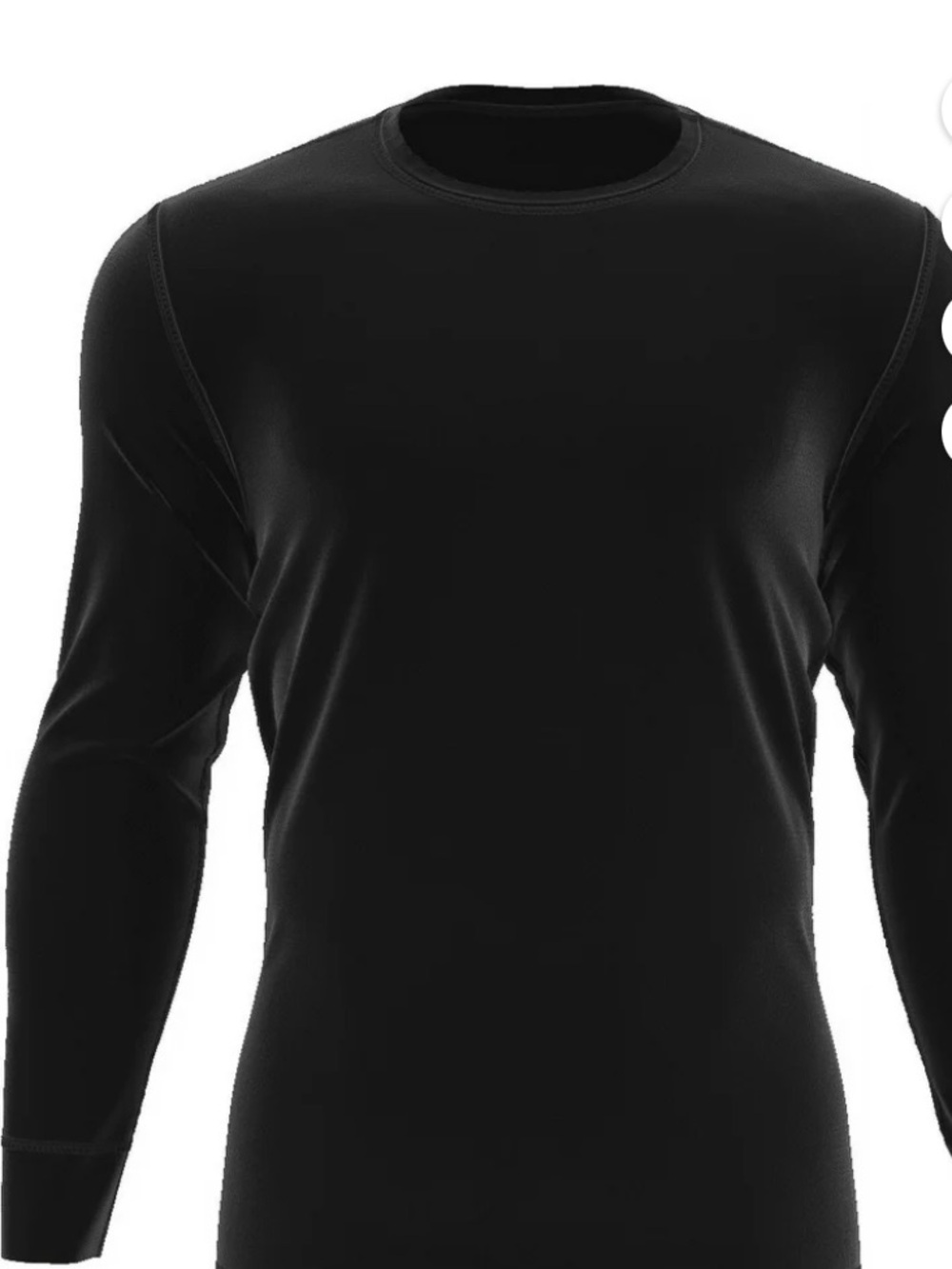 Wrangler Black Long-Sleeve Base Layer Tops